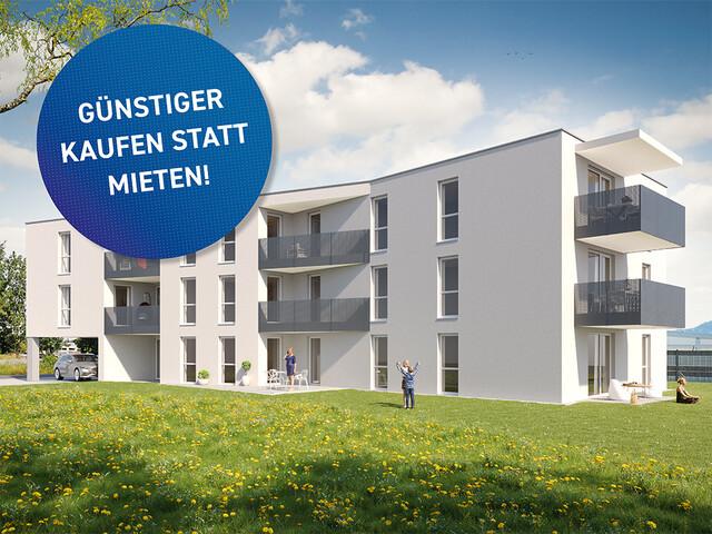 3 Zi Süd West Wohnung mit Tageslichtbad