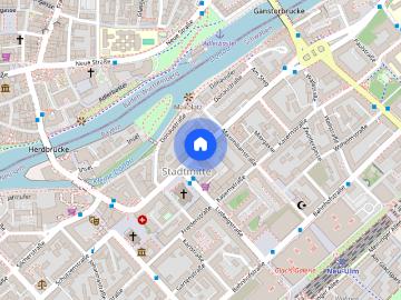 3 Zi. Whg 85,6 qm im 4. OG SÜD STADT MITTE ZUHAUSE MITTEN IN NEU ULM