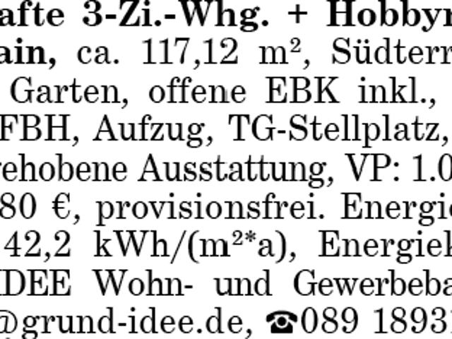 3 Zi. Whg. M Großhadern