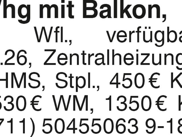 3 Zi Whg mit Balkon
