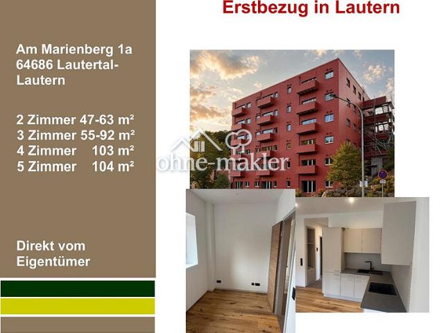 3 Zi Wohnung in Lautern: Erstbezug, energieeffizient, barrierefrei Typ 6
