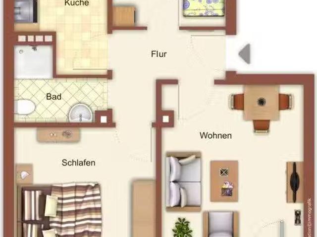 3 Zimmer 47 m² 499 € Kaltmiete Wohnungen in Mönchengladbach