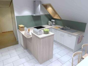 3 Zimmer, 57 m², 3. Stock