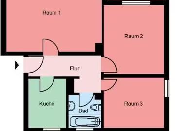 3 Zimmer 63 m² 449 € Kaltmiete Wohnungen in Plettenberg