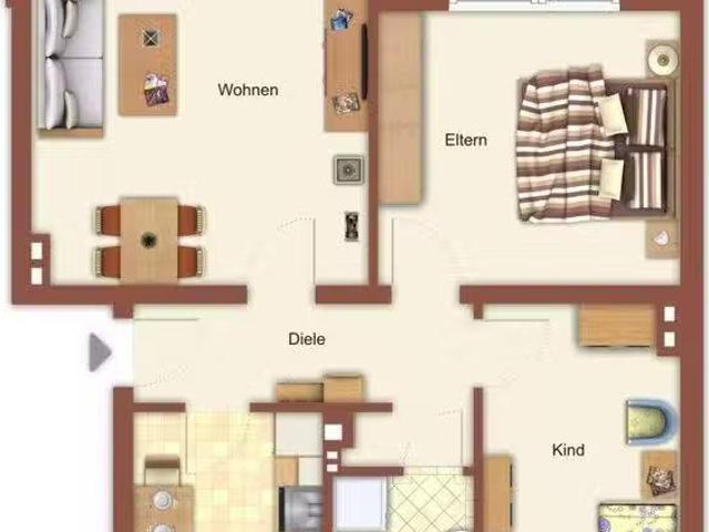 3 Zimmer 62 m² 669 € Kaltmiete Wohnungen in Mönchengladbach