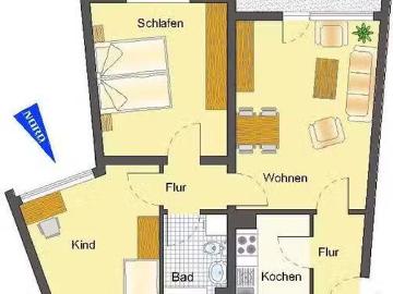 3 Zimmer 67 m² 559 € Kaltmiete Wohnungen in Lippstadt