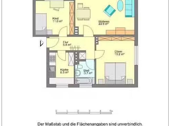 3 Zimmer 65 m² 459 € Kaltmiete Wohnungen in Detmold