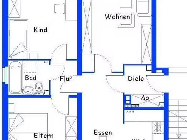 3 Zimmer 69 m² 539 € Kaltmiete Wohnungen in Oerlinghausen