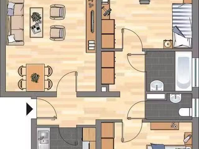 3 Zimmer 71 m² 639 € Kaltmiete Wohnungen in Offenbach an.
