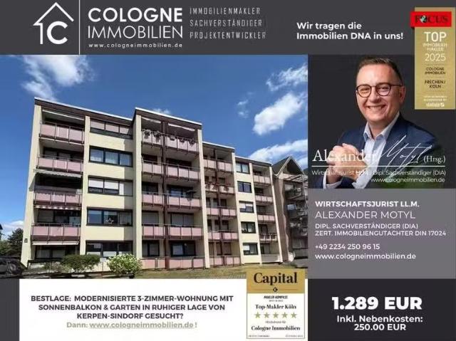 3 Zimmer 77 m² 1.039 € Kaltmiete Wohnungen in Kerpen