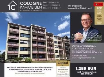3 Zimmer 77 m² 1.039 € Kaltmiete Wohnungen in Kerpen