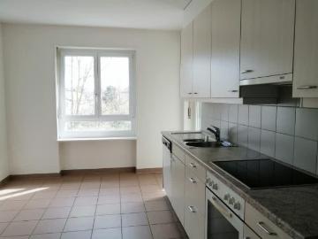 Badischer Bahnhof - Balkon, Ausgestattete Küche