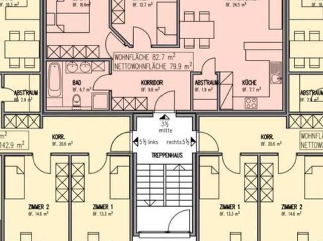3 Zimmer, 83 m²