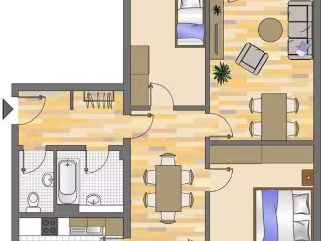 3 Zimmer 81 m² 989 € Kaltmiete Wohnungen in Düsseldorf