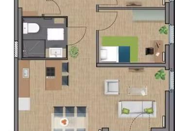 3 Zimmer 82 m² 1.202 € Kaltmiete Wohnungen in Alsdorf/Rhe.