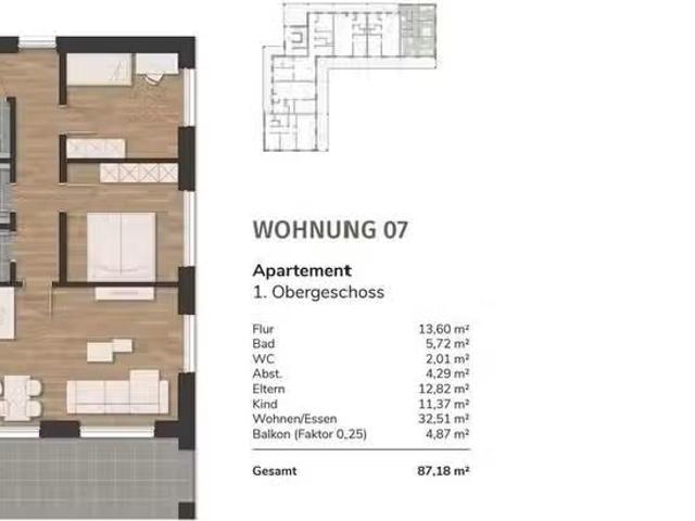 3 Zimmer 82 m² 954 € Kaltmiete Wohnungen in Zetel