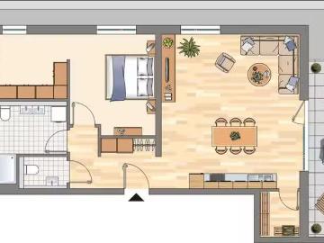 3 Zimmer 84 m² 1.039 € Kaltmiete Wohnungen in Dortmund