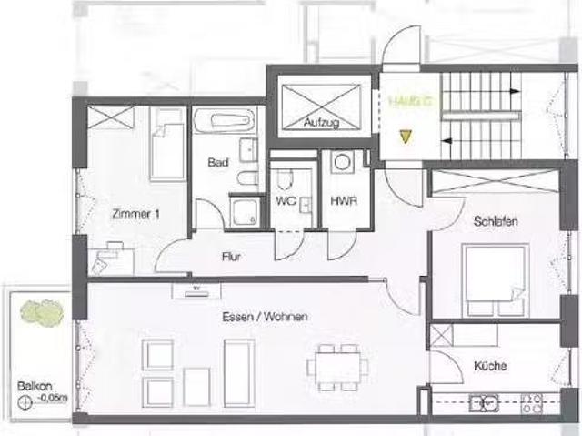 3 Zimmer 90 m² 700 € Kaltmiete Wohnungen in Homburg