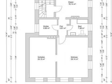 3 Zimmer 90 m² 720 € Kaltmiete Wohnungen in Pottenstein