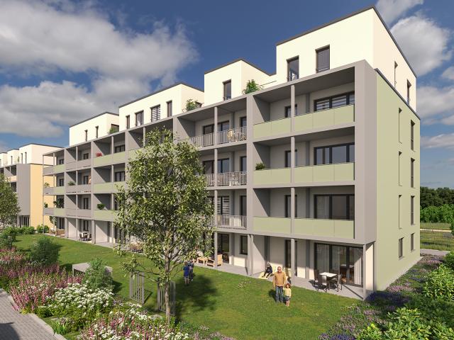 3 Zimmer 3.OG ETW mit Garten KfW55 Typ Alto