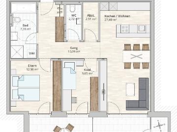 Apartment for sale in 6830 - Heizung, Terrasse