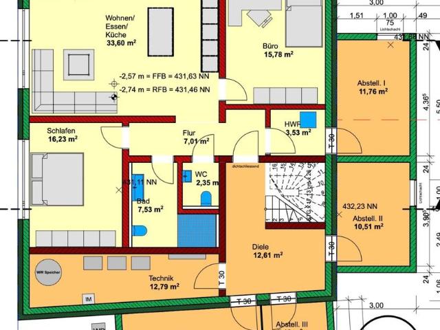 3 Zimmer UG Wohnung in Roßfeld