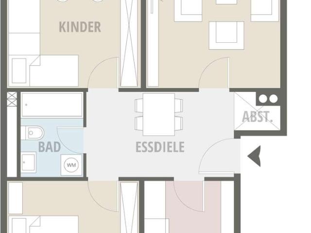 3 Zimmer Whg. mit Balkon in Düsseldorf Wersten