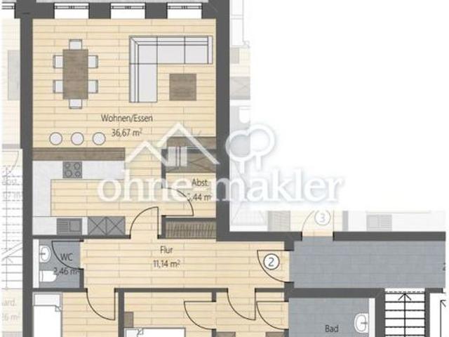 3 Zimmer Wohnung mit 107 m², Garten, Tiefgarage und Top Ausstattung in Drensteinfurt