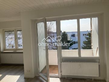 3 Zimmer Wohnung mit Abendsonne auf dem Balkon