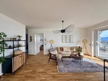 3 Zimmer Wohnung mit Balkon Blick über den See und zum Traunstein! PROVISIONSFREI & ERSTBEZUG!