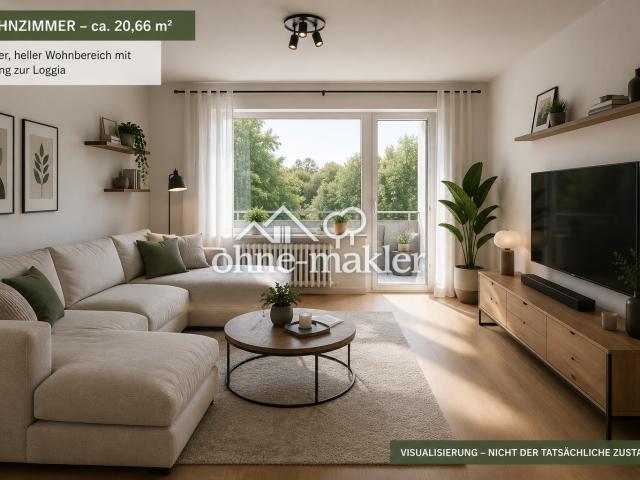 3 Zimmer Wohnung mit Balkon in Bremen Osterholz – provisionsfrei