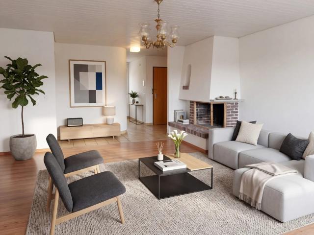 3½ Zimmer Wohnung mit Balkon und Cheminée