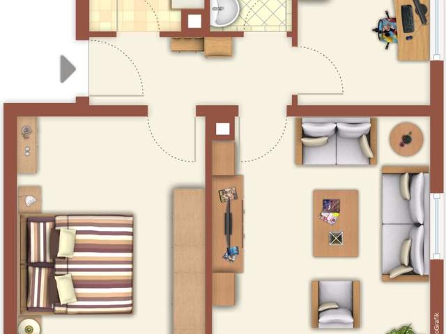 3 Zimmer Wohnung mit Balkon und Einbauküche in Mühlacker