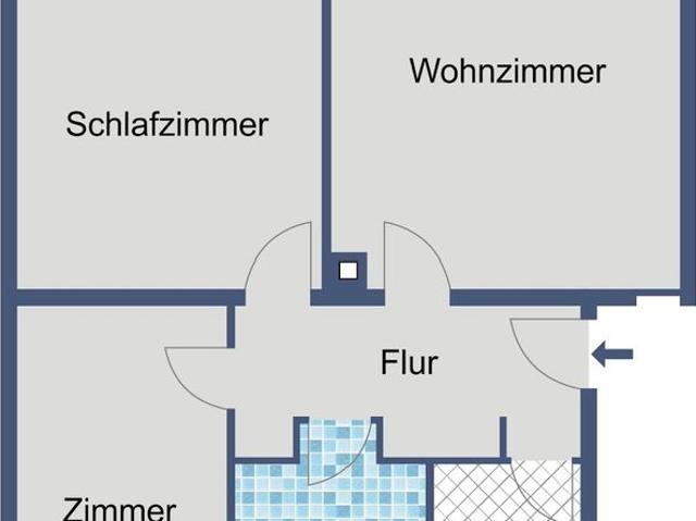 3 Zimmer Wohnung mit Balkon und Keller in Großkrotzenburg
