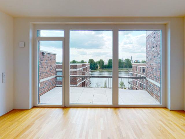 3 Zimmer Wohnung mit Balkon und Weserblick in der Bremer Überseestadt