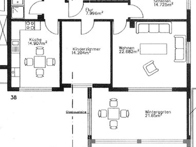 3 Zimmer Wohnung mit Balkon und Wintergarten zentral in Bad Laasphe zu vermieten