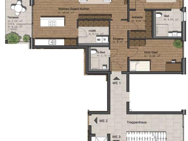 3 Zimmer Wohnung mit barrierefreiem Zugang in Rhede