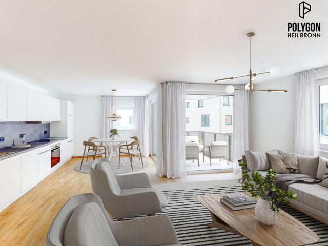 3 Zimmer Wohnung mit EBK und Süd Westloggia im Erstbezug *inkl. Umzugsbonus