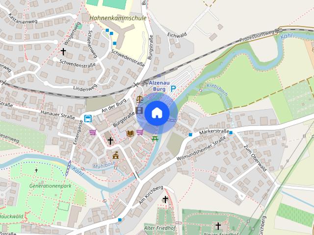 3 Zimmer Wohnung mit Einbauküche und großem Südbalkon / Fahrstuhl