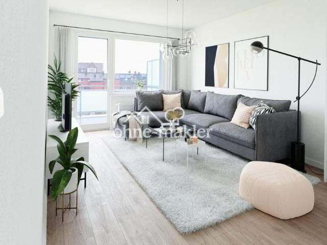 3 Zimmer Wohnung mit großem Balkon