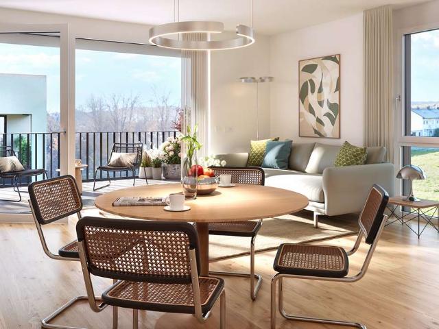 3 Zimmer Wohnung mit sonniger Dachterrasse in modernem Wohnquartier