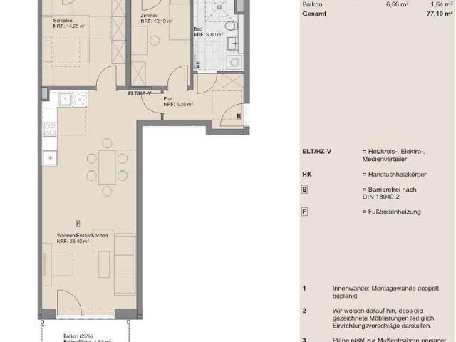 3 Zimmer Wohnung nur für die Einkommensstufe II