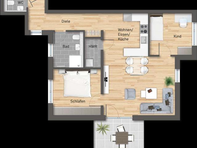 3 Zimmer Wohnung A07