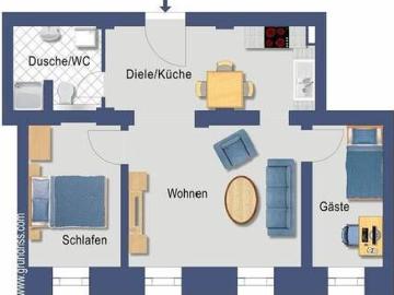 3 Zimmer Wohnung für 5 Jahre befristet zu vermieten im Bau und Gartendenkmal Ludwigpark