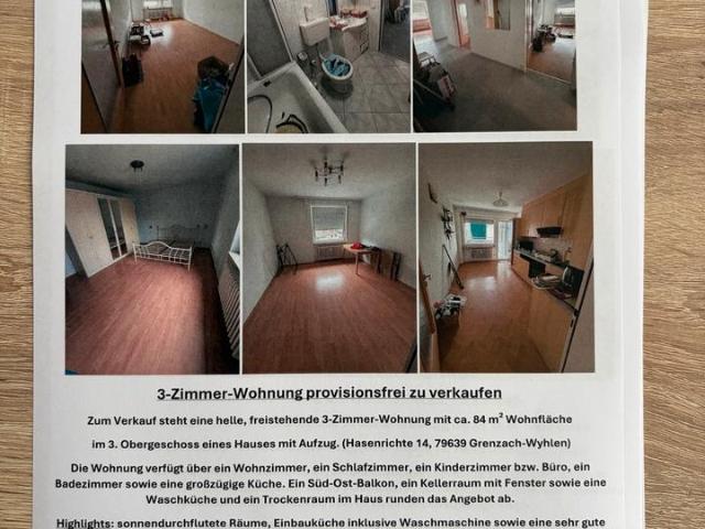 3 Zimmer Wohnung Grenzach whylen