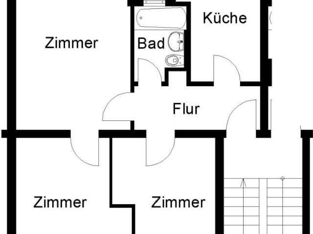 3 Zimmer Wohnung im EG frei!