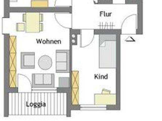 3 Zimmer Wohnung in Mülheim Saarn