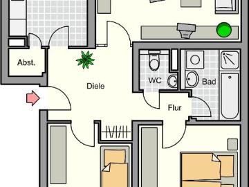 3 Zimmer Wohnung in Monheim am Rhein Baumberg