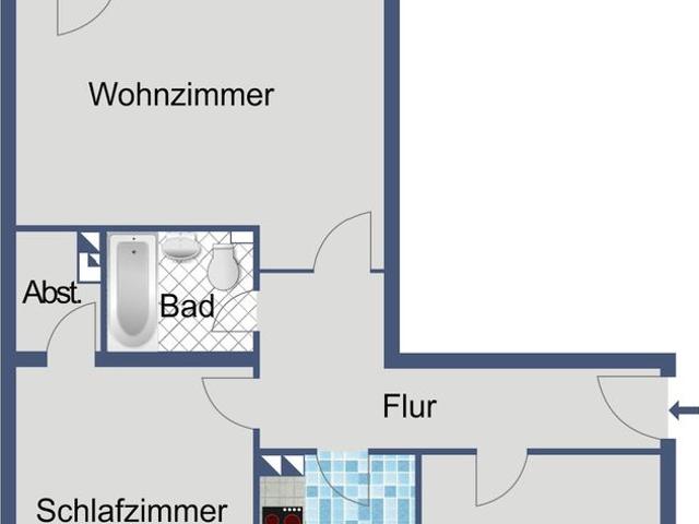 3 Zimmer Wohnung in Offenbach am Main mit Balkon und Aufzug