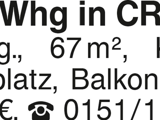 3 Zimmer Wohnung in CR